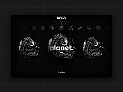 Experimental 09. | Planet 🌑 abstract art black and white dark design experimental graphic interactive nasa planet space speed art texture