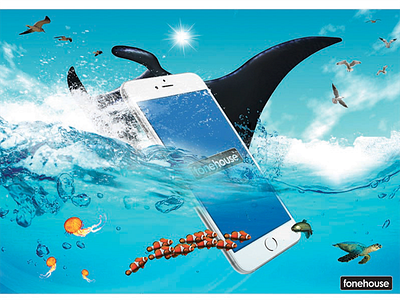 Generic Summer Fonehouse Ocean of Phones iphone mobile network ocean phones poster screen shot sea summer