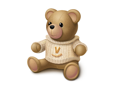 Teddy gift bear character chatovod cute icon icons sweater teddy vector xara