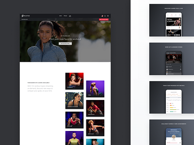 Peloton App Page