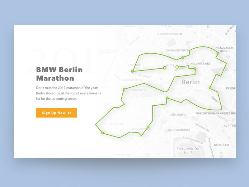 Marathon Finder Web Design Concept by Sean Packard on Dribbble