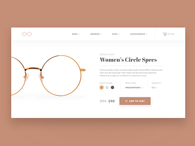 Glasses Product Page