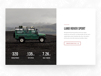 Land Rover Web Page Concept pt 2 bicycle car clean web design minimal web design product page ui design ux design web design