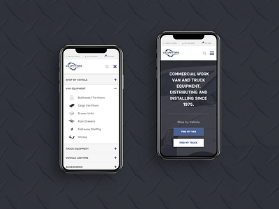 Van/Truck e-commerce Web Design e commerce eccomerce mobile design trucks ui design ux design vans web design