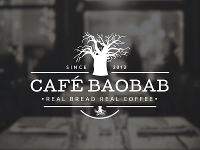 Baobab Logo Design branding cafe cafe baobab coffee shop logo design