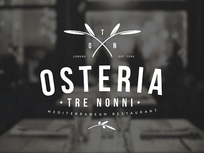 Osteria Tre Nonni Logo Design