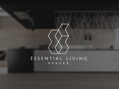 Essential Living Spaces Logo Design branding kitchens living logo design spaces