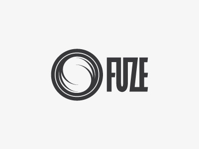 Fuze Logo Design brand identity design fuze identity logo logo design mono round