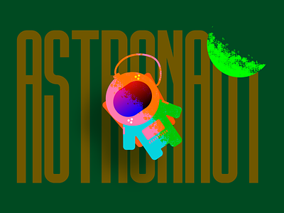 Astronaut design editorial experimental illustration typography