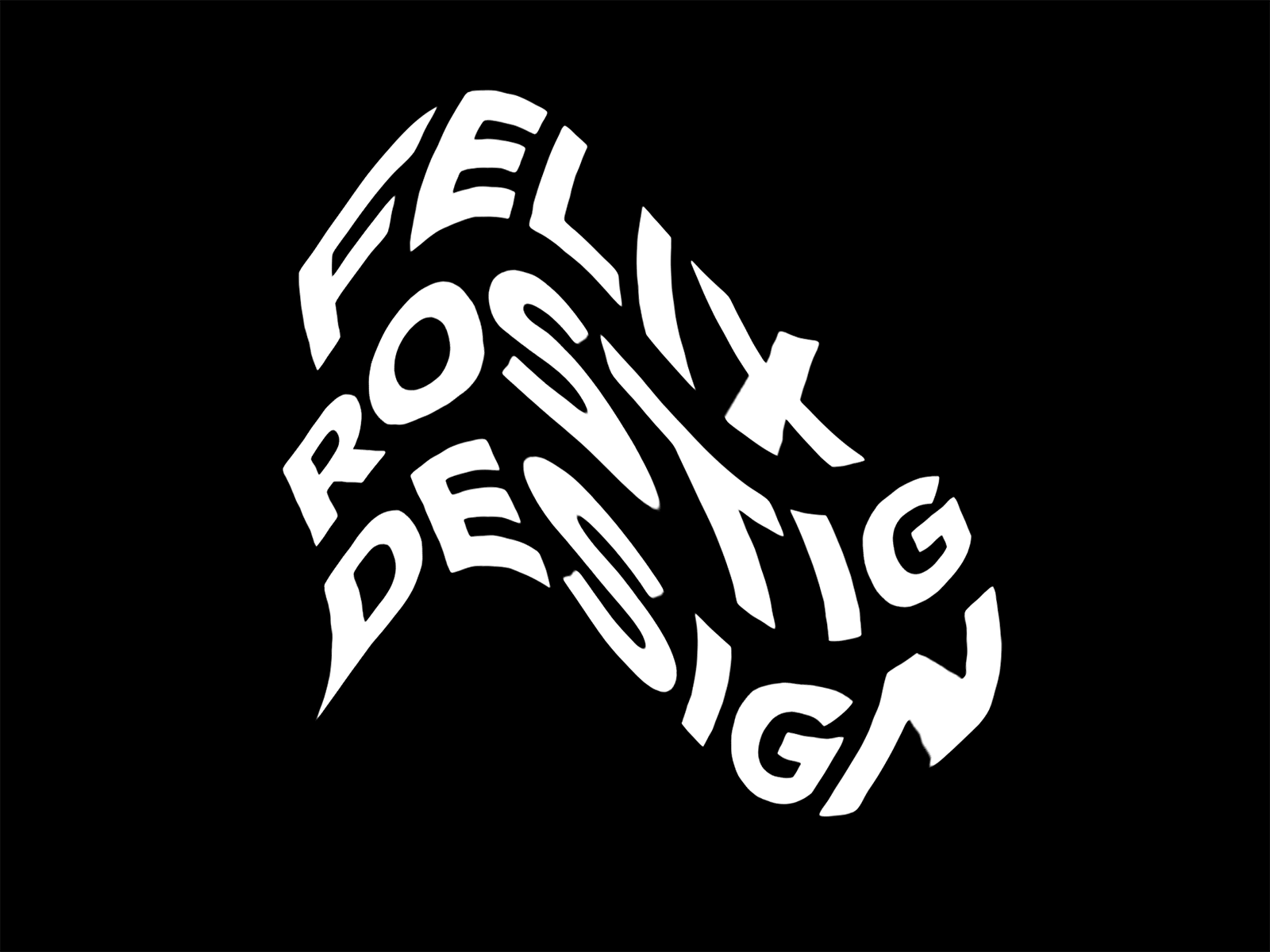 "FRD" // Branding Visuals branding design felix rostig illustration liquid personal branding type type art typeface typogaphy vector