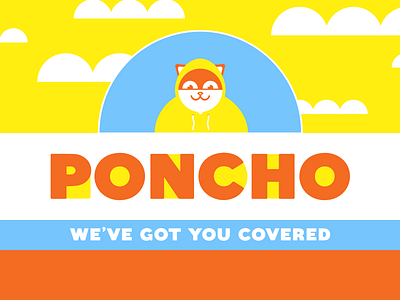 Poncho Logo cat identity logo nyc poncho startup