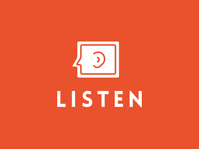 Listen identity listen logo nyc startup