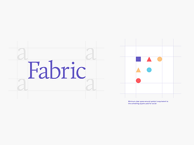 Fabric Wordmark & Symbol fabric life insurance startup symbol visual identity wordmark