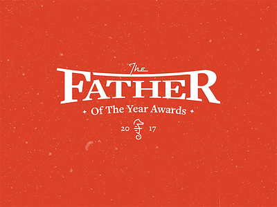Identity for The Father of the Year Awards father of the year fatherly logo wordmark