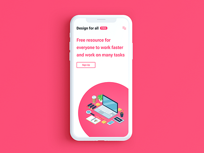 Design for all "mobile version" app design designers iphonex mobile resources site ui ux version web web design