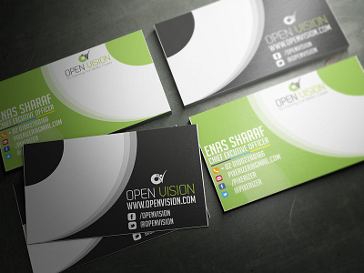 open vision busibess card design