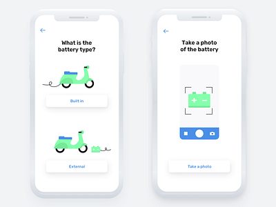 Electric Scooter Service App app battery eco friendly scooter ui ux