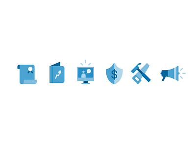 Icons blue design grid icon system icons illustration okta vector