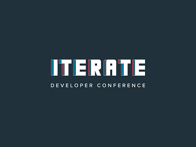 Logo and branding: Iterate Developer Conference branding developer logo