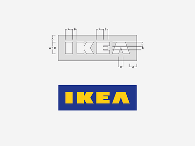 IKEA Redesign font golden ratio ikea logo logo design logotype mark modern new redesign type typo