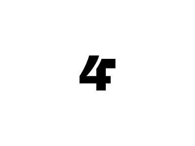 4 - 36 Days of (Logo)Type 36days 4 f four letter logo logotype minimal monogram simple type