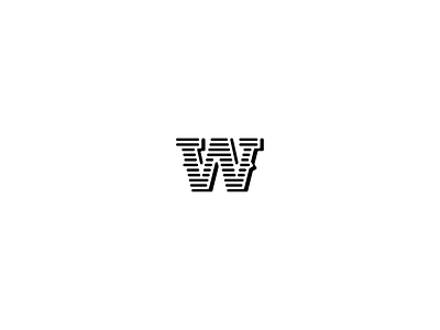 W - 36 Days of (Logo)Type 36days letter logo logotype minimal monogram simple type w western westworld