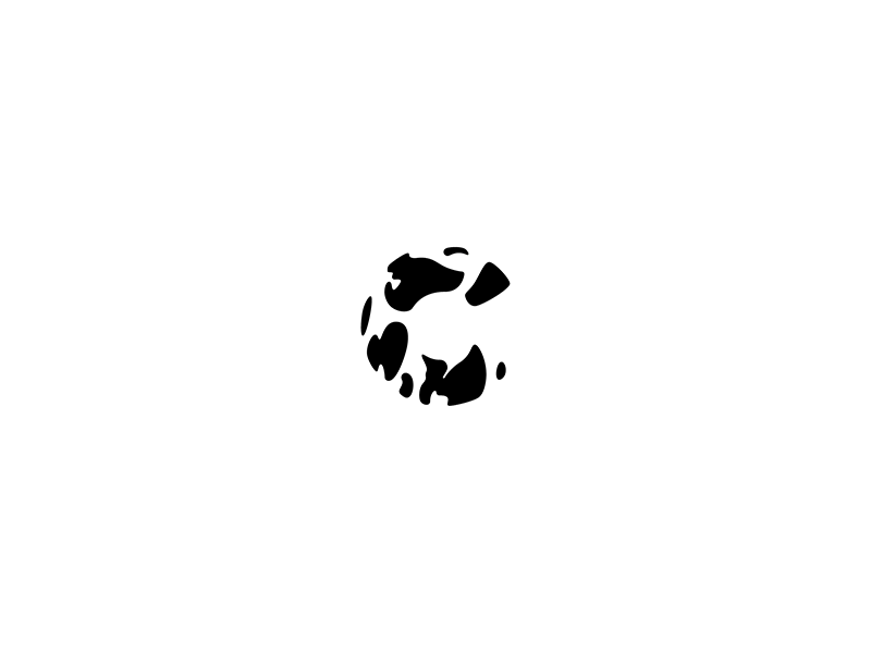 C - 36 Days of (Logo)Type 36days icon letter cow c pattern geometric monogram logo logotype minimal simple