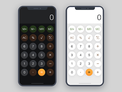 Daily UI #004 | Calculator app braun calculator dailyui interface ios iphone x numbers rams screen simple ui