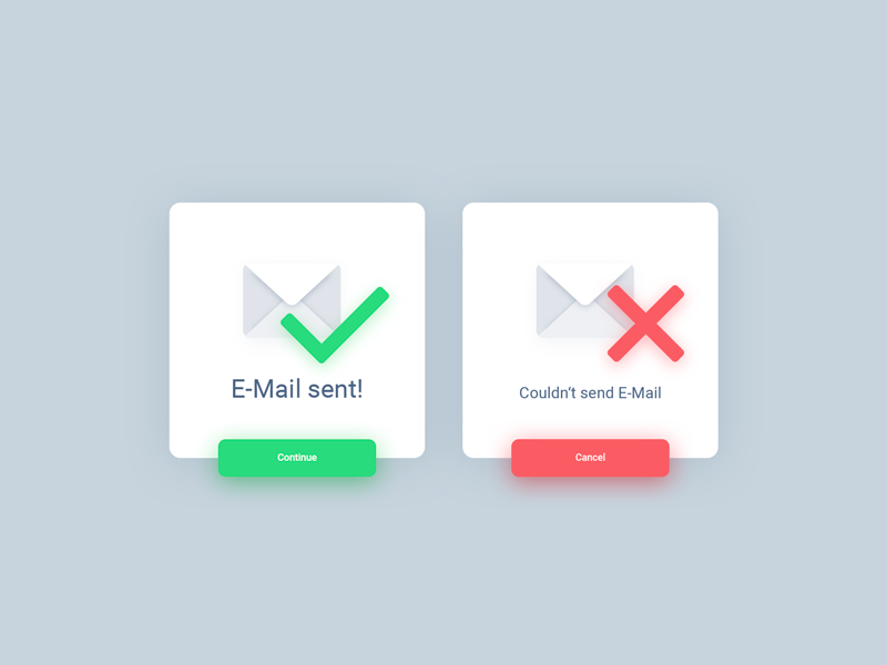 Daily UI #011 | Flash Message error success flash message dribbble card button ui dailyui icon email