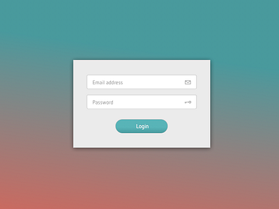 Login flat design login minimal