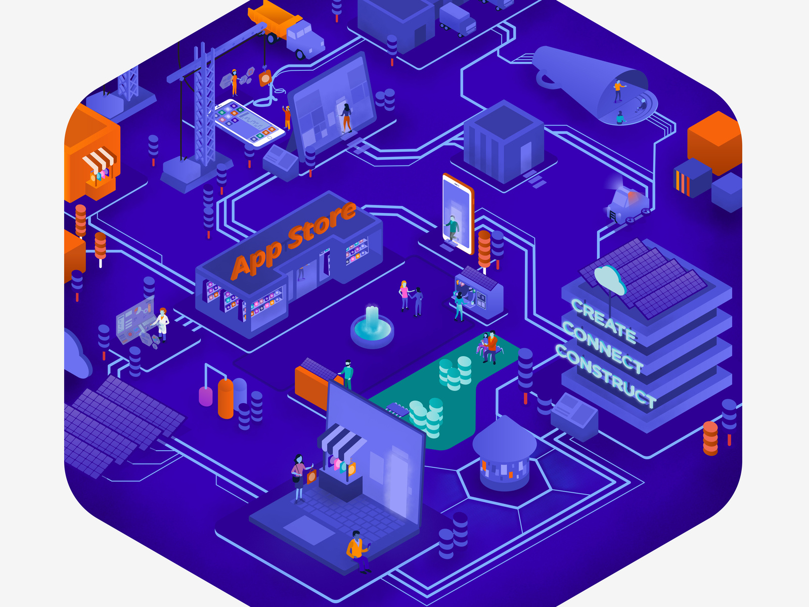Silk Road ca. 3019 by Josiah Zacharias on Dribbble