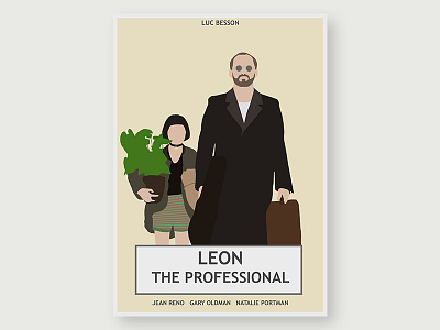 Leon The Professional - Simplistic Movie Poster #1 leon the professional movie poster simplistic