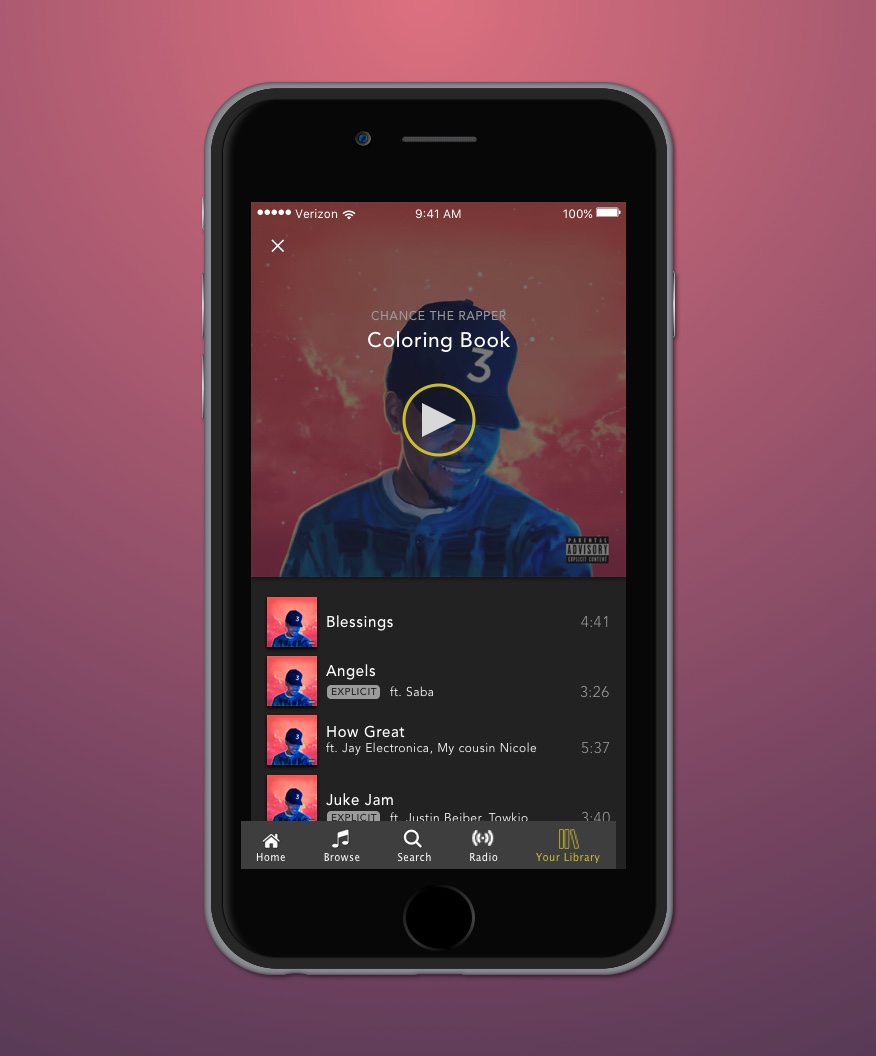 Music App Interface by Vivianne Castillo on Dribbble