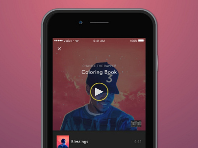 Music App Interface app interface music playlist