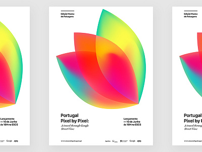 Portugal Pixel by Pixel Poster color colorful design gradient graphic poster typography