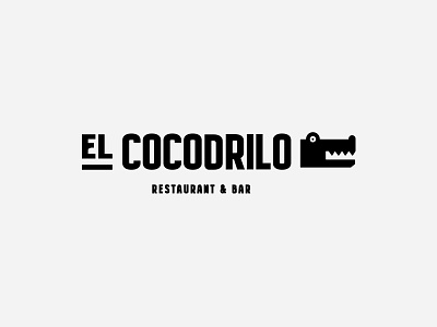 El Cocodrilo Logo brand brand design brand identity branding logo logodesign logotype minimal