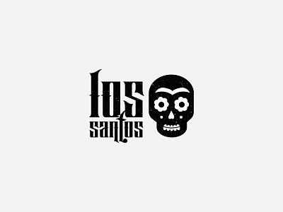 Los Santos logo brand brand design brand identity branding logo logodesign minimal simple typography