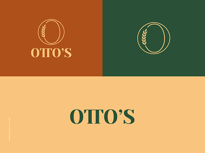 Panadería Otto's proposal #1 bakery brand brand identity brand mark branding bread logotype monogram o panadería