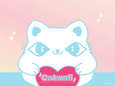 Catwaii - Old mascot character design cute cute animals illustration kawaii
