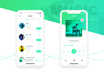 Music App app ui