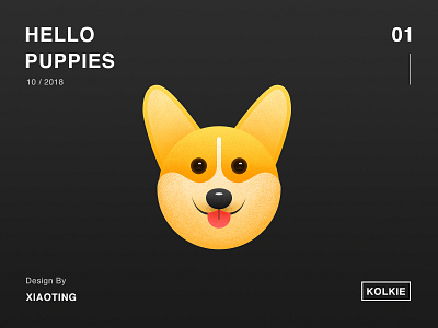 Hello Puppies_01 dog illustration design