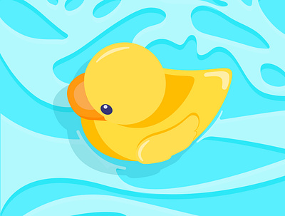 Duck adobe illustrator bath bathroom duck ducks flat flat character flat illustration foam illustration vector vector illustration