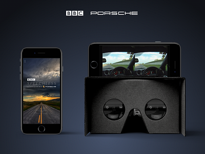 BBC Storyworks Campaign android bbc cardboard cars design development google cardboard iphone luxury porsche virtual reality vr