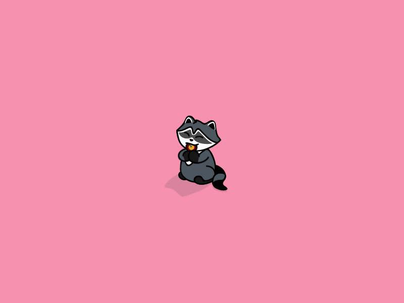 Meeko animation disney gif illustration pocahontas raccoon vector