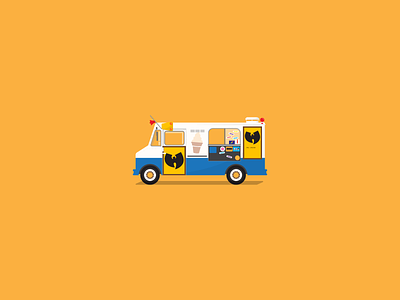 Ice Cream Truck car ice cream ice cream truck illustration raekwon truck wu wutang