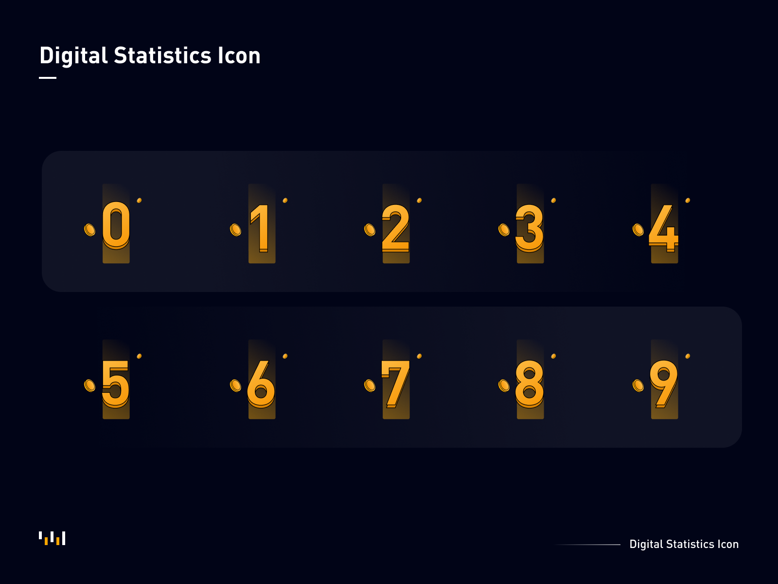 Digital Statistics Icon by wudibaobao on Dribbble