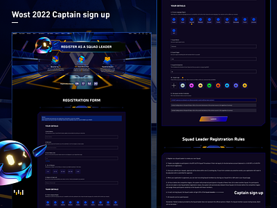 Wost 2022 Captain sign up ui