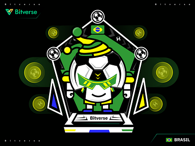 World Cup Spirit BRASIL graphic design ui