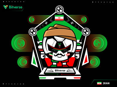 World Cup Spirit IRAN graphic design ui