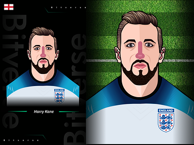 World Cup Series - Karim Harry Kane graphic design